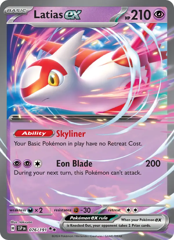 Latias ex #076 — Surging Sparks