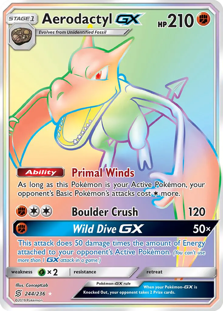 Aerodactyl GX #244