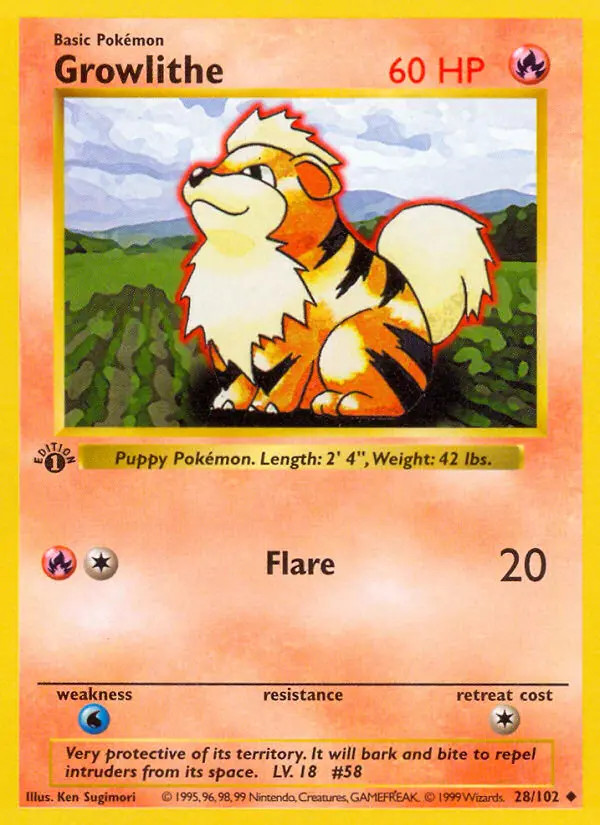 Growlithe #28 — Edición Básica