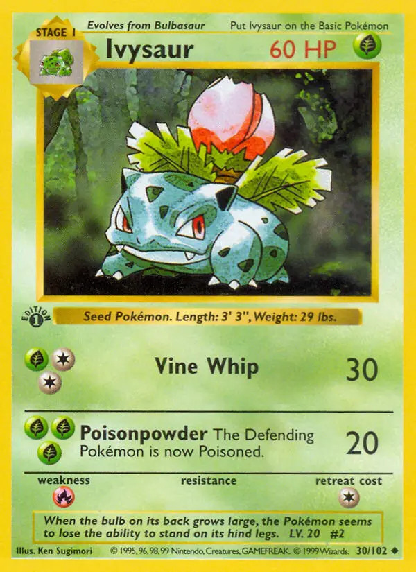Ivysaur #30 — Coleção Básica