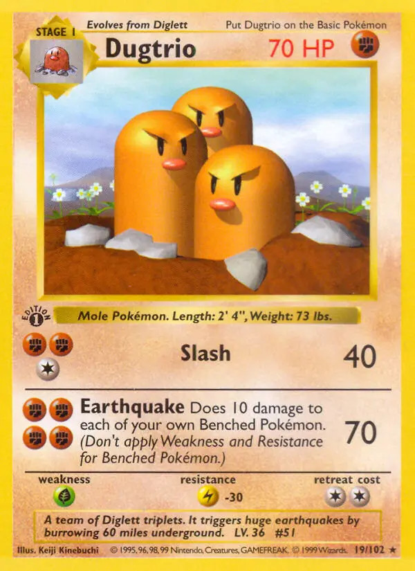 Dugtrio #19 — Edición Básica
