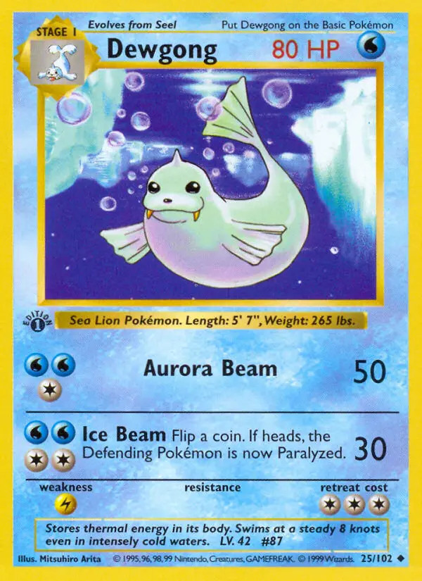 Dewgong #25 — Edición Básica