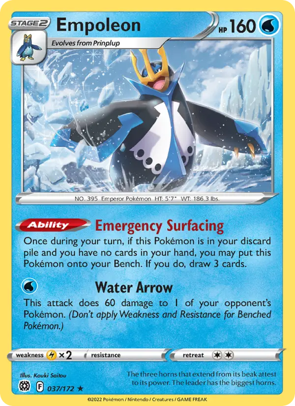 Empoleon #037 — Brilliant Stars