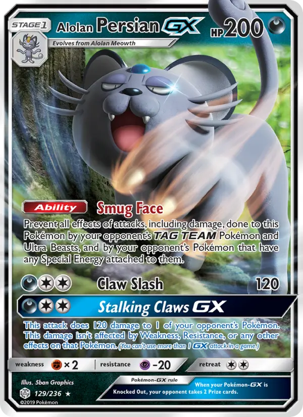 Alolan Persian GX #129