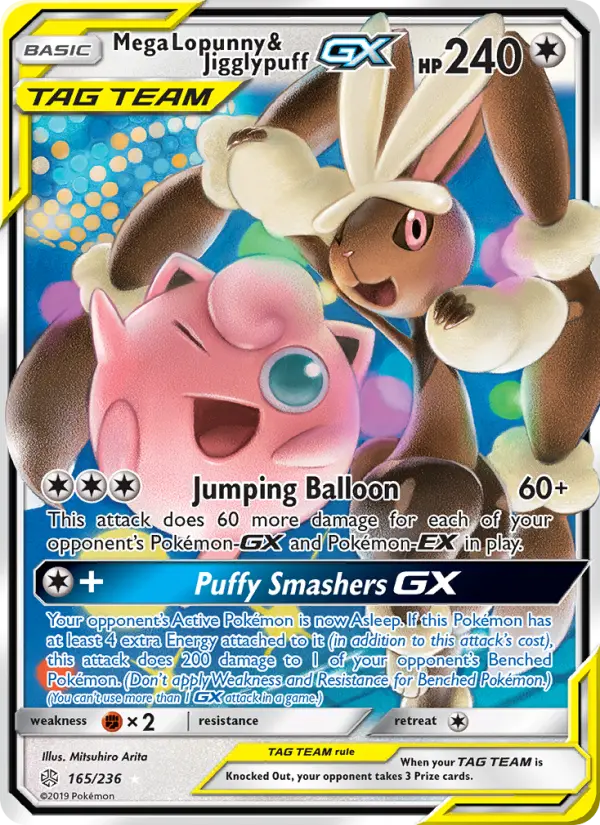 Mega Lopunny & Jigglypuff GX #165
