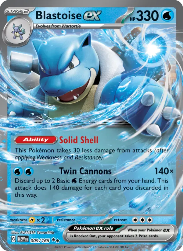 Blastoise ex #009