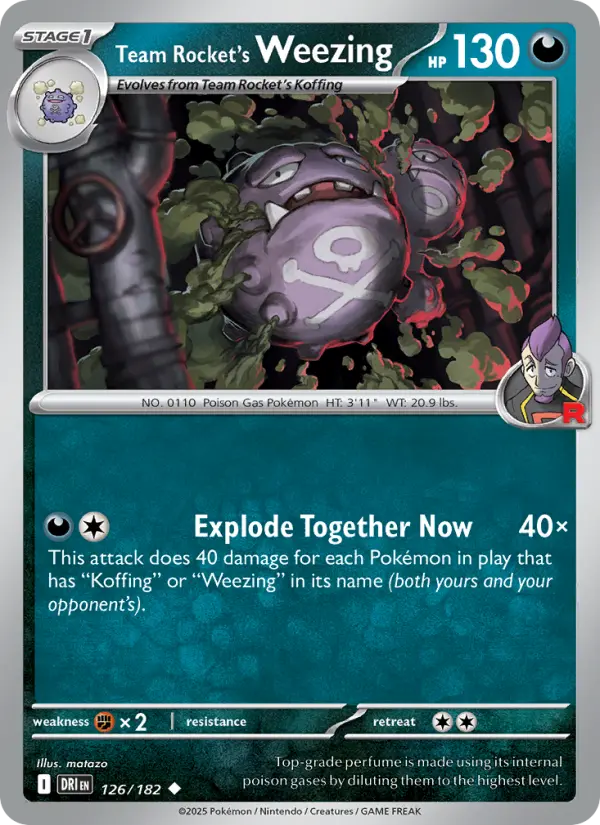 Team Rocket's Weezing #126