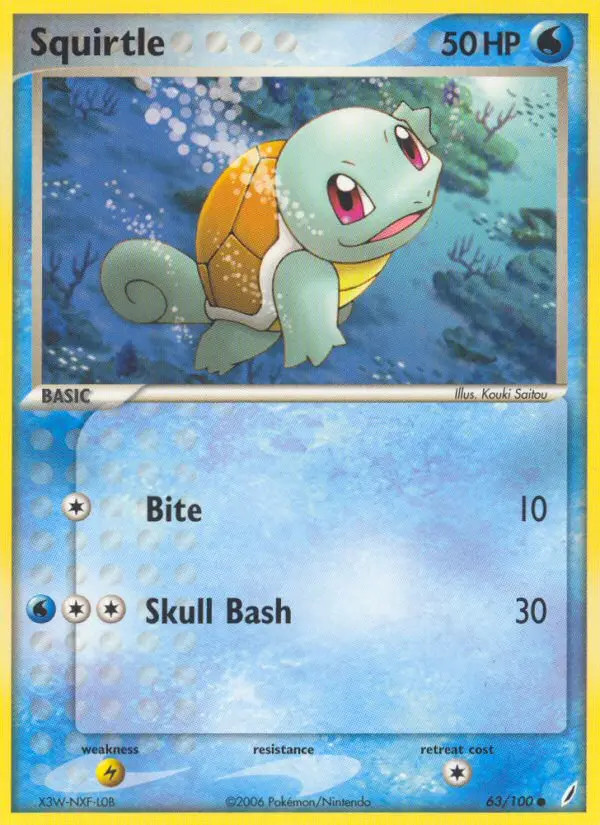Squirtle #63 — EX Crystal Guardians