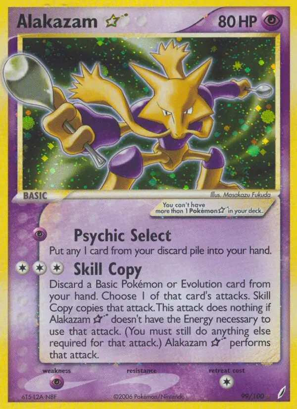 Alakazam Gold Star #99
