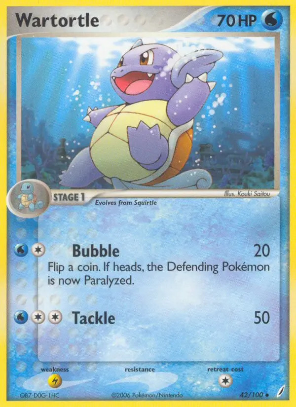 Wartortle #42 — EX Crystal Guardians