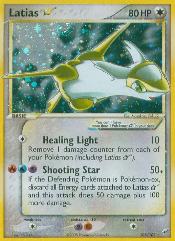 Latias Gold Star #105