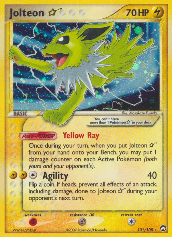 Jolteon Gold Star #101