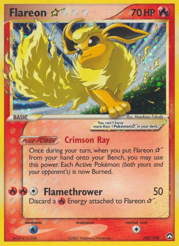 Flareon Gold Star #100