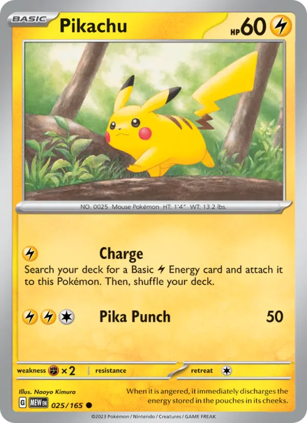 Pikachu #025 — 151