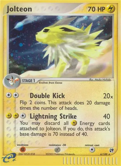 Jolteon #6 — EX Sandstorm