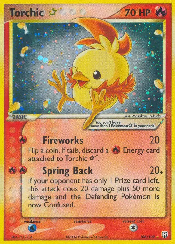 Torchic Gold Star #108