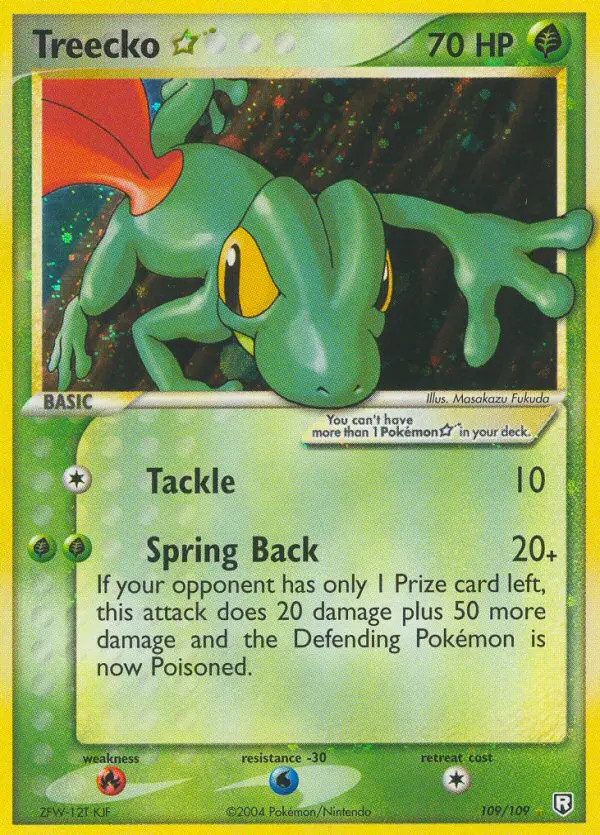 Treecko Gold Star #109