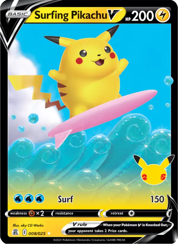 Surfing Pikachu V #008