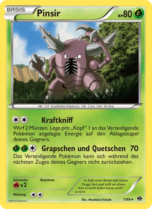 Pinsir #1 — Kommende Schicksale (Reverse Holo)