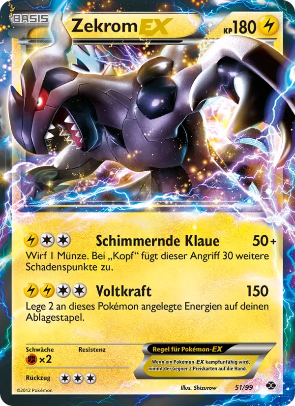 Zekrom-EX #51 — Kommende Schicksale (Reverse Holo)