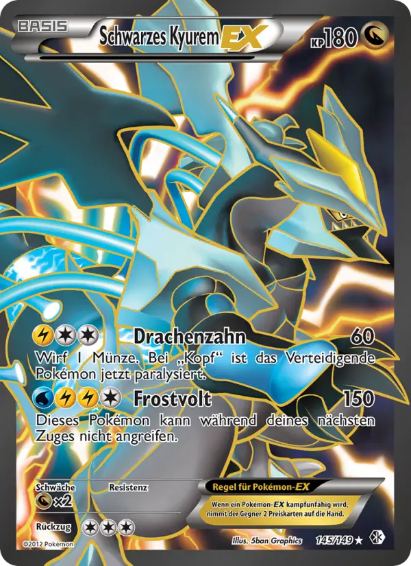 Schwarzes Kyurem-EX #145
