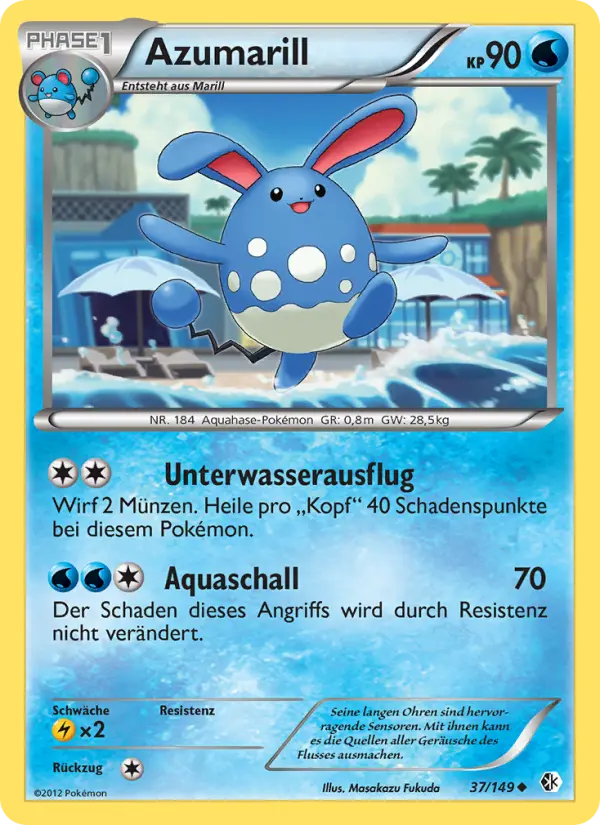 Azumarill #37 — Überschrittene Schwellen (Reverse Holo)