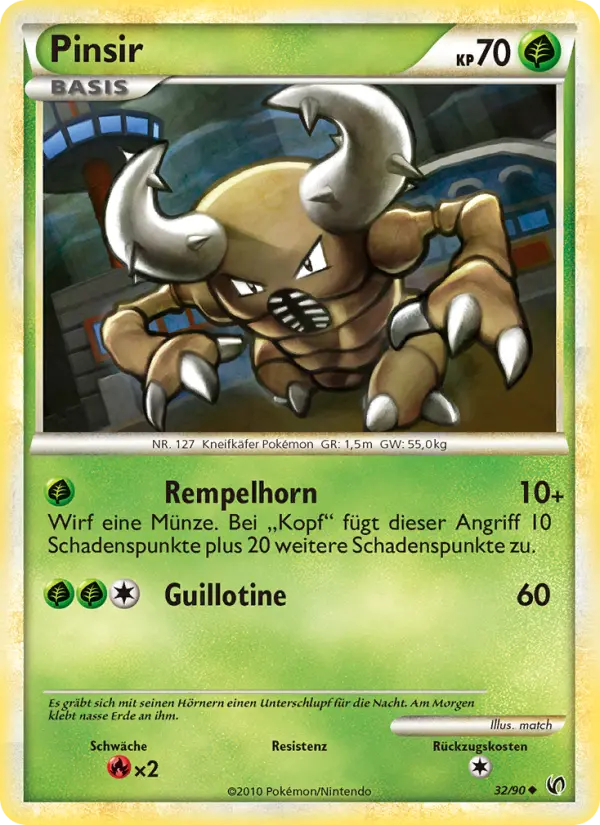 Pinsir #32 — Unerschrocken (Reverse Holo)