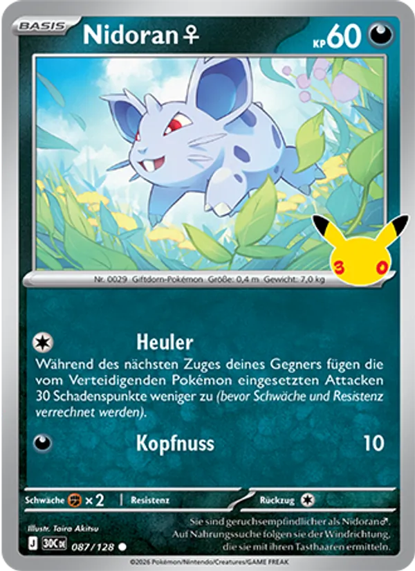 Nidoran♀ #087 — 30 Jahre