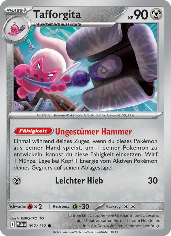 Tafforgita #097 — Mega-Entwicklung (Reverse Holo)