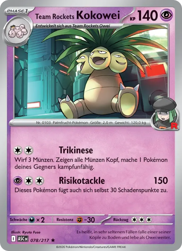 Team Rockets Kokowei #078