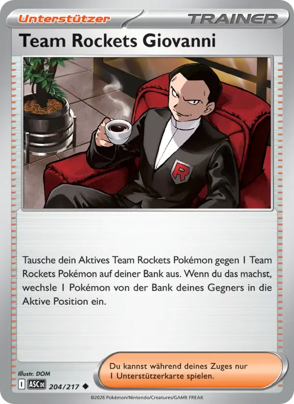 Team Rockets Giovanni #204
