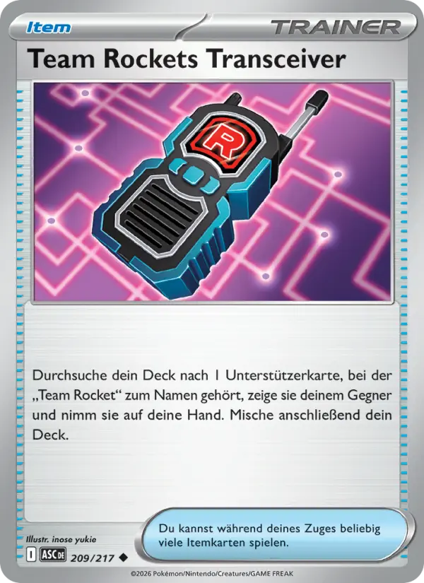 Team Rockets Transceiver #209