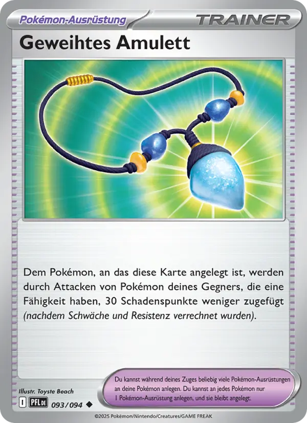 Geweihtes Amulett #093 — Fatale Flammen (Reverse Holo)