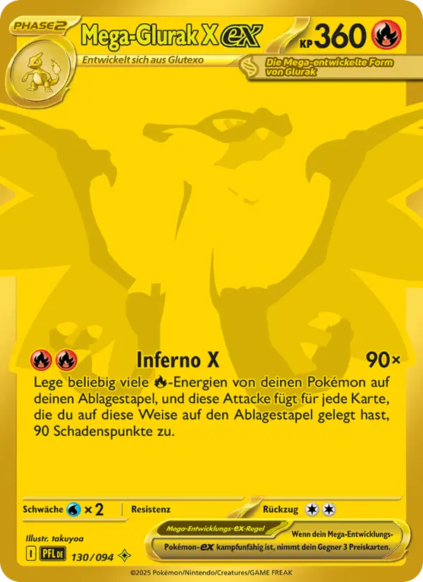 Mega-Glurak X ex #130