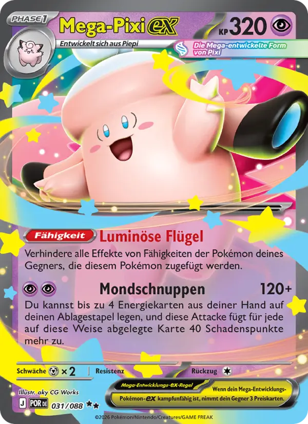 Mega Clefable ex #031