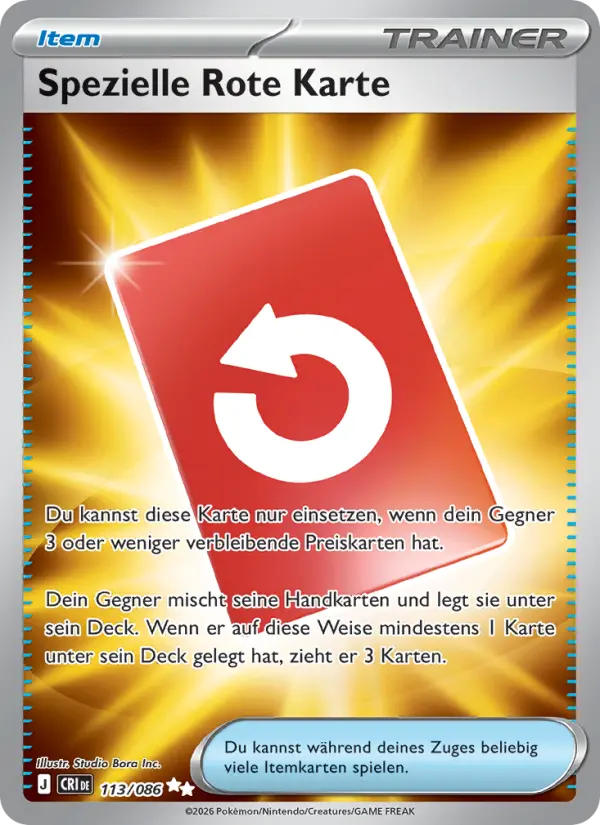 Spezielle Rote Karte #113