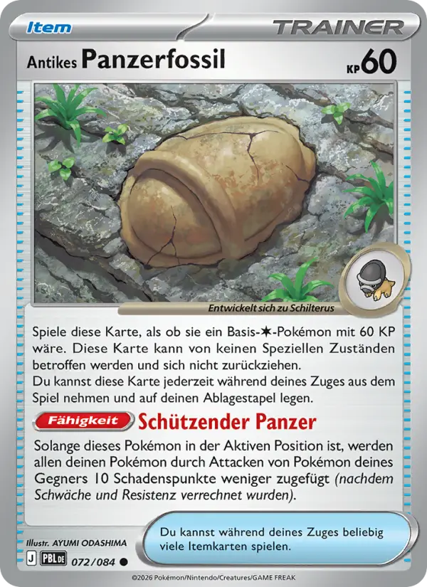 Antikes Panzerfossil #072