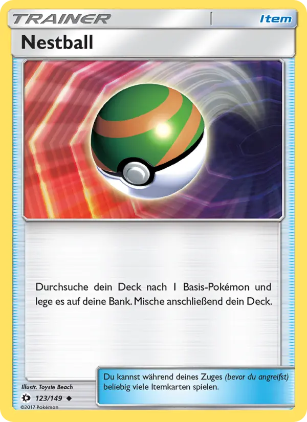 Nestball #123 — Sonne & Mond (Reverse Holo)