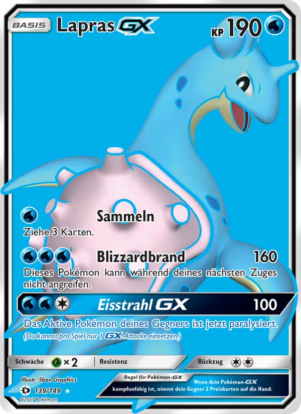 Lapras GX #139 — Sonne & Mond
