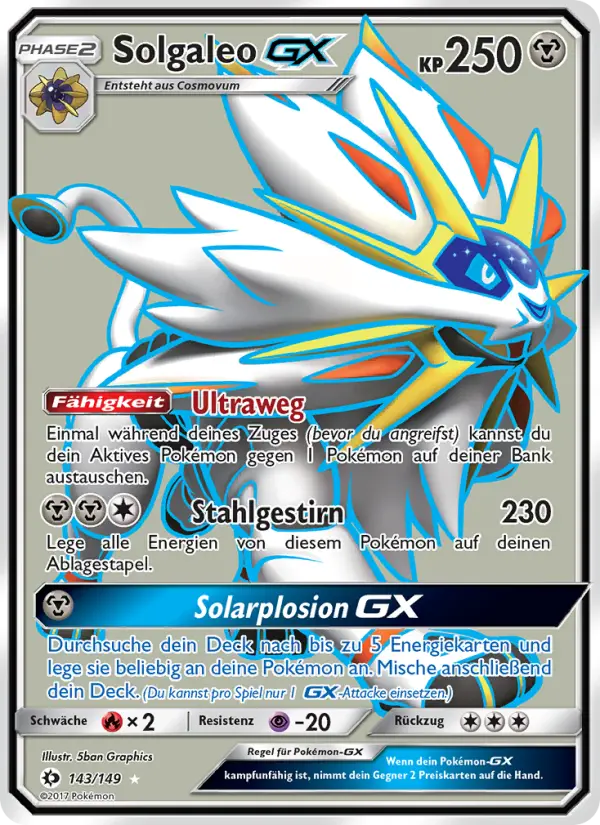 Solgaleo GX #143 — Sonne & Mond