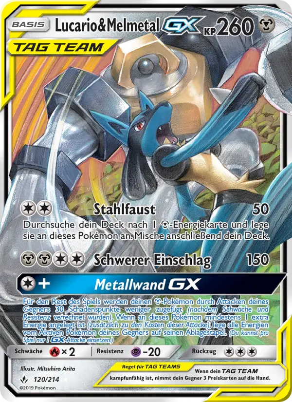 Lucario & Melmetal GX #120