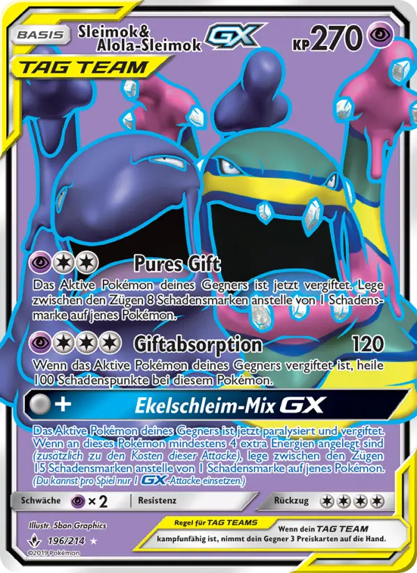 Sleimok & Alola-Sleimok GX #196