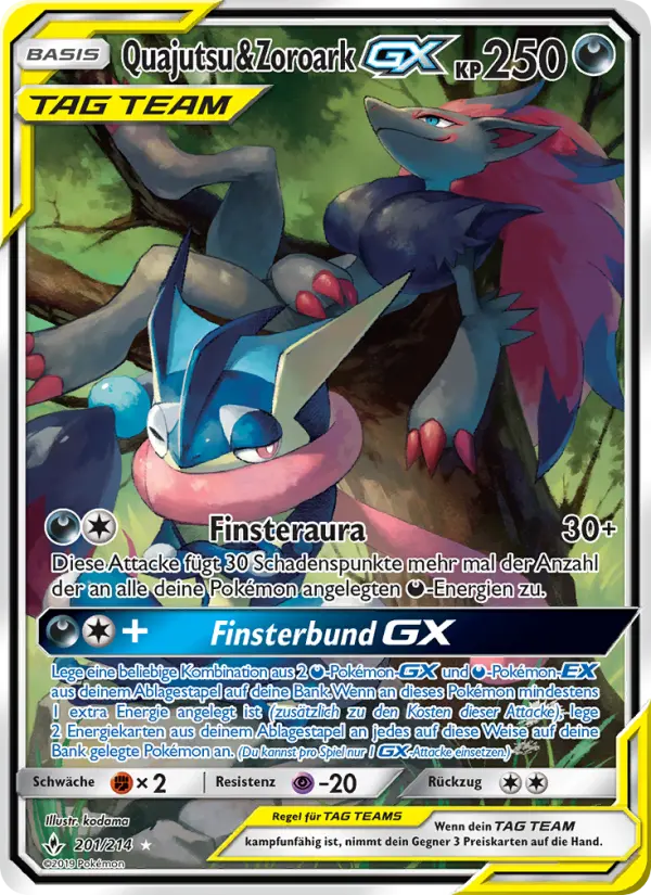 Quajutsu & Zoroark GX #201