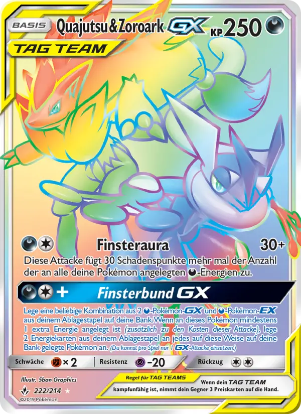 Quajutsu & Zoroark GX #222