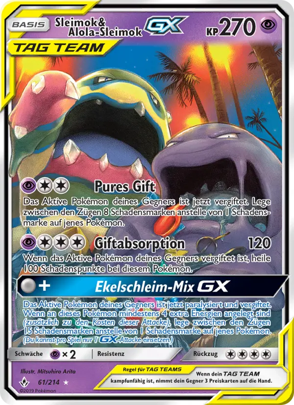 Sleimok & Alola-Sleimok GX #61