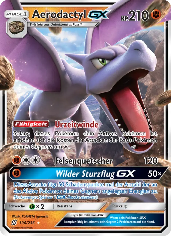 Aerodactyl GX #106