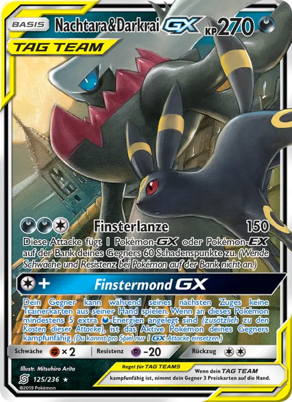 Nachtara & Darkrai GX #125