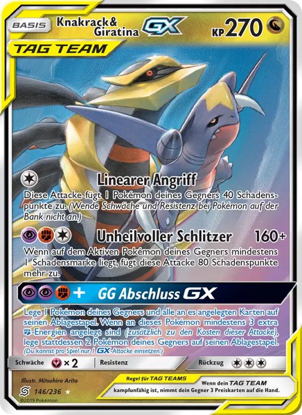Knakrack & Giratina GX #146