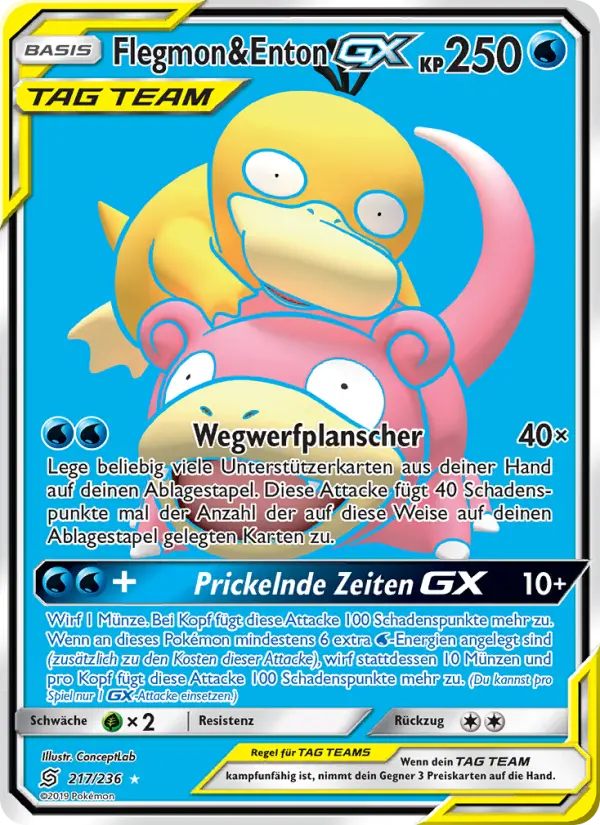 Flegmon & Enton GX #217