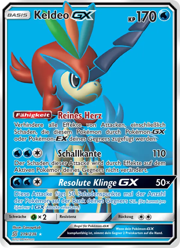 Keldeo GX #219 — Bund der Gleichgesinnten